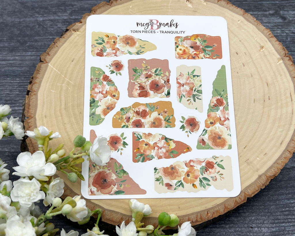 Tranquility Journal Sticker Kit