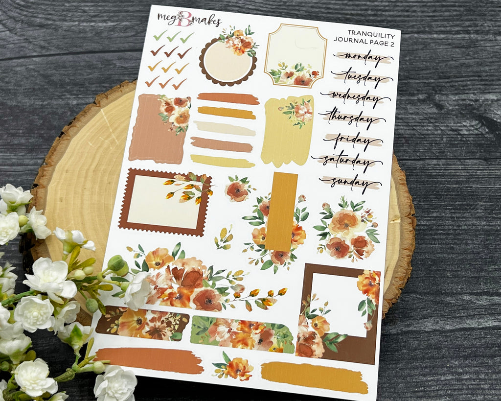 Tranquility Journal Sticker Kit