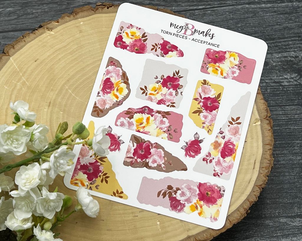 Acceptance Journal Sticker Kit