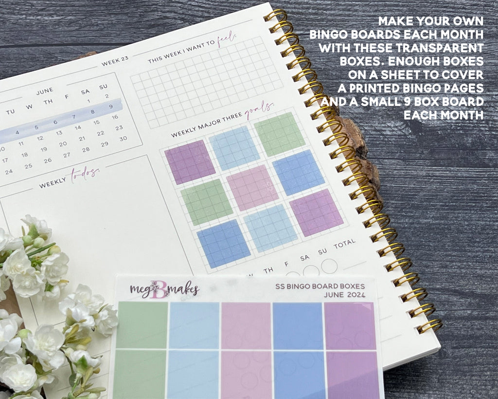 Bingo Board Box Stickers