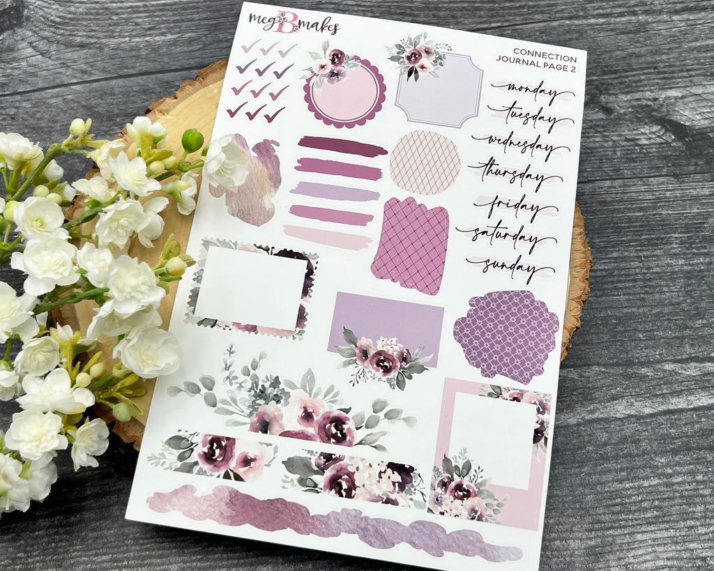 Connection Journal Sticker Kit